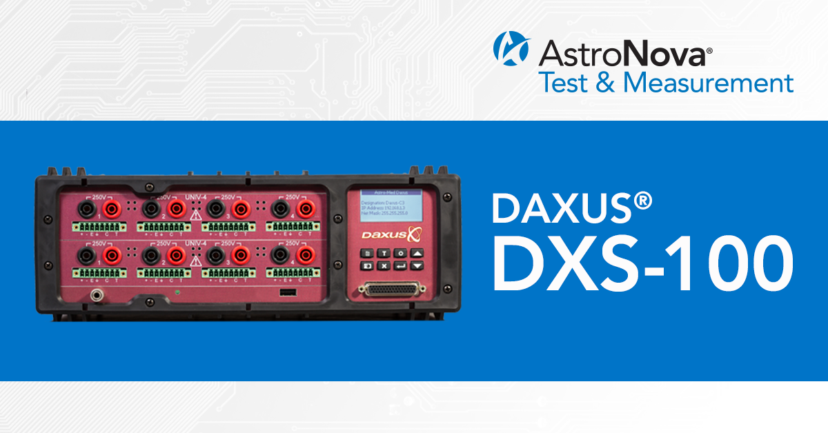 Daxus ® DXS-100 Data Acquisition Systems | AstroNova Inc.